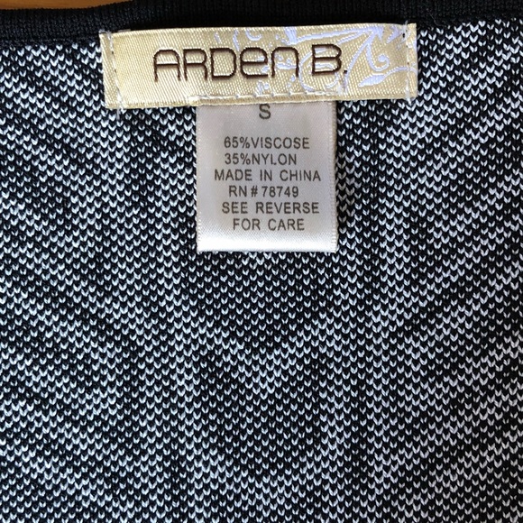 Arden B dress small black and white bodycon - Picture 4 of 6